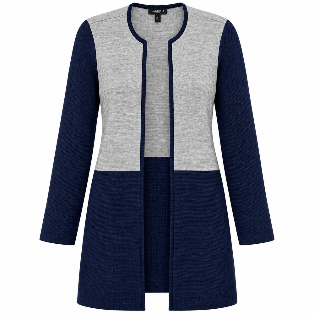 Talbots Quiet Luxury Merino Wool Cardigan Women LP Old Money Preppy Officecore